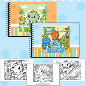 Livro para Colorir - Dinos